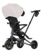 QPlay Tricicleta pentru copii Nova Niello Gri ultrapliabilacu cadru din aluminiu sezut reversibil 360 spatar reglabil suport pentru picioare roti din cauciuc Eva de la 10 luni pana la 25 kg