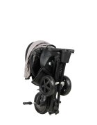 QPlay Tricicleta pentru copii Nova Niello Gri ultrapliabilacu cadru din aluminiu sezut reversibil 360 spatar reglabil suport pentru picioare roti din cauciuc Eva de la 10 luni pana la 25 kg