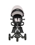QPlay Tricicleta pentru copii Nova Niello Gri ultrapliabilacu cadru din aluminiu sezut reversibil 360 spatar reglabil suport pentru picioare roti din cauciuc Eva de la 10 luni pana la 25 kg