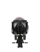 QPlay Tricicleta pentru copii Nova Niello Gri ultrapliabilacu cadru din aluminiu sezut reversibil 360 spatar reglabil suport pentru picioare roti din cauciuc Eva de la 10 luni pana la 25 kg