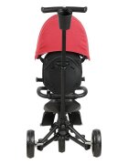 QPlay Tricicleta pentru copii Nova Niello Rosu ultrapliabila cu cadru din aluminiu sezut reversibil 360 spatar reglabil suport pentru picioare roti din cauciuc Eva de la 10 luni pana la 25 kg
