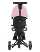 QPlay Tricicleta pentru copii Nova Niello Roz ultrapliabila cu cadru din aluminiu sezut reversibil 360 spatar reglabil suport pentru picioare roti din cauciuc Eva de la 10 luni pana la 25 kg