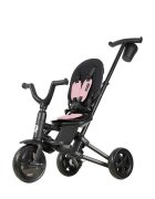 QPlay Tricicleta pentru copii Nova Niello Roz ultrapliabila cu cadru din aluminiu sezut reversibil 360 spatar reglabil suport pentru picioare roti din cauciuc Eva de la 10 luni pana la 25 kg
