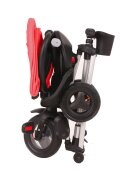 QPlay Tricicleta pentru copii Nova Rosu ultrapliabila roti Eva cadru din aluminiu scaun rotativ sistem roata si ghidon liber varsta 10 luni+