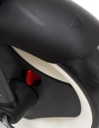 QPlay Tricicleta pentru copii Rito+ Negru pliabila cu spatar reglabil cu pozitie de somn 2 tipuri de suporti pentru picioarecopertina cu protectie UV si roti din cauciuc Eva