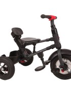 QPlay Tricicleta pentru copii Rito Rubber Albastru Deschis cu roti din cauciuc pliabila maner telescopic sistem roata libera si greutate maxim suportata 25 kg