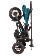 QPlay Tricicleta pentru copii Rito Rubber Albastru Deschis cu roti din cauciuc pliabila maner telescopic sistem roata libera si greutate maxim suportata 25 kg
