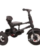 QPlay Tricicleta pentru copii Rito Rubber Gri cu roti din cauciuc pliabila maner telescopic sistem roata libera si greutate maxim suportata 25 kg