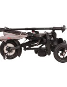 QPlay Tricicleta pentru copii Rito Rubber Gri cu roti din cauciuc pliabila maner telescopic sistem roata libera si greutate maxim suportata 25 kg