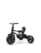 QPlay Tricicleta pentru copii Rito Star Rosu pliabila cu maner cu control al directiei spatar matlasat ajustabil in 2 pozitii de la 10 luni roti din spuma Eva frana dubla si copertina XXL cu protectie UV50