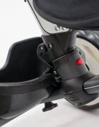QPlay Tricicleta pentru copii Rito+ Violet pliabila cu spatar reglabil cu pozitie de somn 2 tipuri de suporti pentru picioarecopertina cu protectie UV si roti din cauciuc Eva