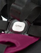 QPlay Tricicleta pentru copii Rito+ Violet pliabila cu spatar reglabil cu pozitie de somn 2 tipuri de suporti pentru picioarecopertina cu protectie UV si roti din cauciuc Eva