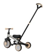 QPlay Tricicleta pentru copii Stager Argintiu evolutiva pliabila scaun reglabil roti Eva suport pentru picioare maner parental reglabil