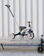 QPlay Tricicleta pentru copii Stager Argintiu evolutiva pliabila scaun reglabil roti Eva suport pentru picioare maner parental reglabil