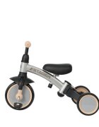 QPlay Tricicleta pentru copii Stager Argintiu evolutiva pliabila scaun reglabil roti Eva suport pentru picioare maner parental reglabil