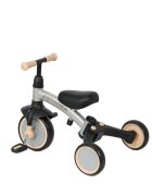 QPlay Tricicleta pentru copii Stager Argintiu evolutiva pliabila scaun reglabil roti Eva suport pentru picioare maner parental reglabil