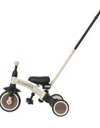 QPlay Tricicleta pentru copii Stager Maro evolutiva pliabila scaun reglabil roti Eva suport pentru picioare maner parental reglabil