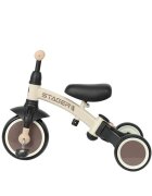QPlay Tricicleta pentru copii Stager Maro evolutiva pliabila scaun reglabil roti Eva suport pentru picioare maner parental reglabil