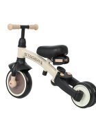 QPlay Tricicleta pentru copii Stager Maro evolutiva pliabila scaun reglabil roti Eva suport pentru picioare maner parental reglabil