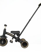QPlay Tricicleta pentru copii Stager Platinum evolutiva pliabila scaun reglabil roti Eva suport pentru picioare maner parental reglabil