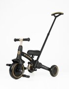 QPlay Tricicleta pentru copii Stager Platinum evolutiva pliabila scaun reglabil roti Eva suport pentru picioare maner parental reglabil