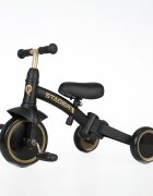 QPlay Tricicleta pentru copii Stager Platinum evolutiva pliabila scaun reglabil roti Eva suport pentru picioare maner parental reglabil