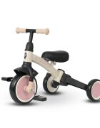 QPlay Tricicleta pentru copii Stager Roz evolutiva pliabila scaun reglabil roti Eva suport pentru picioare maner parental reglabil