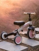 QPlay Tricicleta pentru copii Stager Roz evolutiva pliabila scaun reglabil roti Eva suport pentru picioare maner parental reglabil