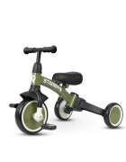 QPlay Tricicleta pentru copii Stager Verde evolutiva pliabila scaun reglabil roti Eva suport pentru picioare maner parental reglabil