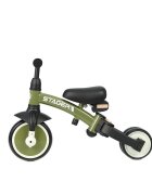 QPlay Tricicleta pentru copii Stager Verde evolutiva pliabila scaun reglabil roti Eva suport pentru picioare maner parental reglabil