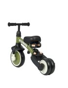 QPlay Tricicleta pentru copii Stager Verde evolutiva pliabila scaun reglabil roti Eva suport pentru picioare maner parental reglabil