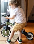 QPlay Tricicleta pentru copii Stager Verde evolutiva pliabila scaun reglabil roti Eva suport pentru picioare maner parental reglabil