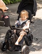 QPlay Tricicleta ultrapliabila Nova Max Bej maner telescopic spatar rotativ si reglabil cadru din aluminiu roti Eva accesorii incluse