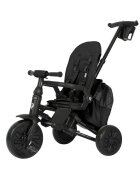 QPlay Tricicleta ultrapliabila Nova Max Negru maner telescopic spatar rotativ si reglabil cadru din aluminiu roti Eva accesorii incluse