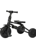 QPlay Tricicleta ultrapliabila Nova Max Negru maner telescopic spatar rotativ si reglabil cadru din aluminiu roti Eva accesorii incluse