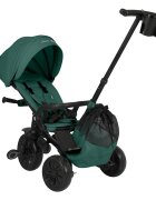 QPlay Tricicleta ultrapliabila Nova Max Verde maner telescopic spatar rotativ si reglabil cadru din aluminiu roti Eva accesorii incluse