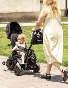 QPlay Tricicleta ultrapliabila Nova Max Verde maner telescopic spatar rotativ si reglabil cadru din aluminiu roti Eva accesorii incluse