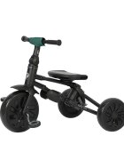 QPlay Tricicleta ultrapliabila Nova Max Verde maner telescopic spatar rotativ si reglabil cadru din aluminiu roti Eva accesorii incluse