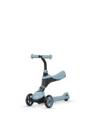 QPlay Trotineta 3in1 Sema Albastru cu scaun maner telescopic si ajustabil suport pentru picioare detasabil greutate suportata 50 kg