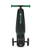 QPlay Trotineta Future verde 3 roti cu lumini LED pliabila ghidon reglabil platforma antialunecare greutate suportata 50 kg
