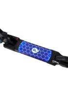 QPlay Trotineta Honeycomb Albastru cu lumini LED pliabila ghidon reglabil greutate suportata 50 kg varsta 5 ani+