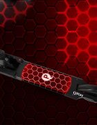 QPlay Trotineta Honeycomb Rosu cu lumini LED pliabila ghidon reglabil greutate suportata 50 kg varsta 5 ani+