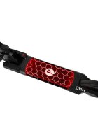 QPlay Trotineta Honeycomb Rosu cu lumini LED pliabila ghidon reglabil greutate suportata 50 kg varsta 5 ani+