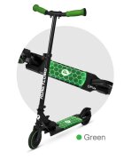 QPlay Trotineta Honeycomb Verde cu lumini LED pliabila ghidon reglabil greutate suportata 50 kg varsta 5 ani+