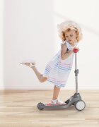 QPlay Trotineta Mika Verde 3 roti cu LED pliabila ghidon reglabil greutate suportata 50 kg varsta 2 ani+