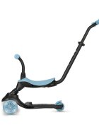 QPlay Trotineta pentru copii Sema EVO Albastru 6 in 1 multifunctionala cu scaunel maner telescopic parental inaltime ajustabila cadru din aluminiu greutate admisa 50 kg