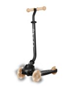 QPlay Trotineta pentru copii Sema EVO Bej 6 in 1 multifunctionala cu scaunel maner telescopic parental inaltime ajustabila cadru din aluminiu greutate admisa 50 kg