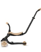 QPlay Trotineta pentru copii Sema EVO Bej 6 in 1 multifunctionala cu scaunel maner telescopic parental inaltime ajustabila cadru din aluminiu greutate admisa 50 kg