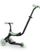 QPlay Trotineta pentru copii Sema EVO Verde 6 in 1 multifunctionala cu scaunel maner telescopic parental inaltime ajustabila cadru din aluminiu greutate admisa 50 kg