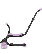 QPlay Trotineta pentru copii Sema EVO Violet 6 in 1 multifunctionala cu scaunel maner telescopic parental inaltime ajustabila cadru din aluminiu greutate admisa 50 kg